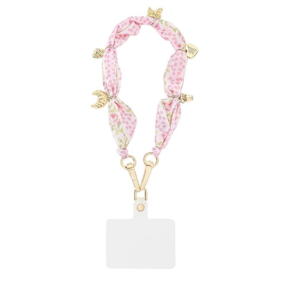 – Case-Mate Blooming Heirloom Anchor Card Scarf Phone Charm Strawberry Macaroon